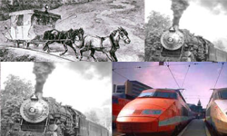 ilustrační obrázek k Od koněspřežné železnice k vysokorychlostním dopravním systémům