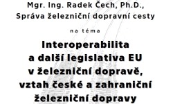 ilustrační obrázek k Interoperabilita a další legislativa EU v železniční dopravě, vztah české a zahraniční železniční dopravy